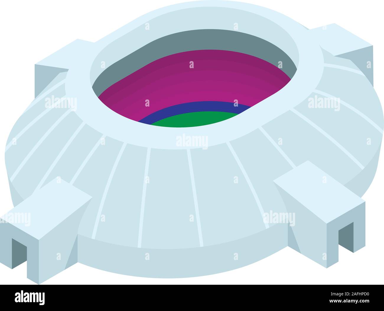 Icône de l'arène sportive. Arène de sport isométrique icône vecteur pour la conception web isolé sur fond blanc Illustration de Vecteur