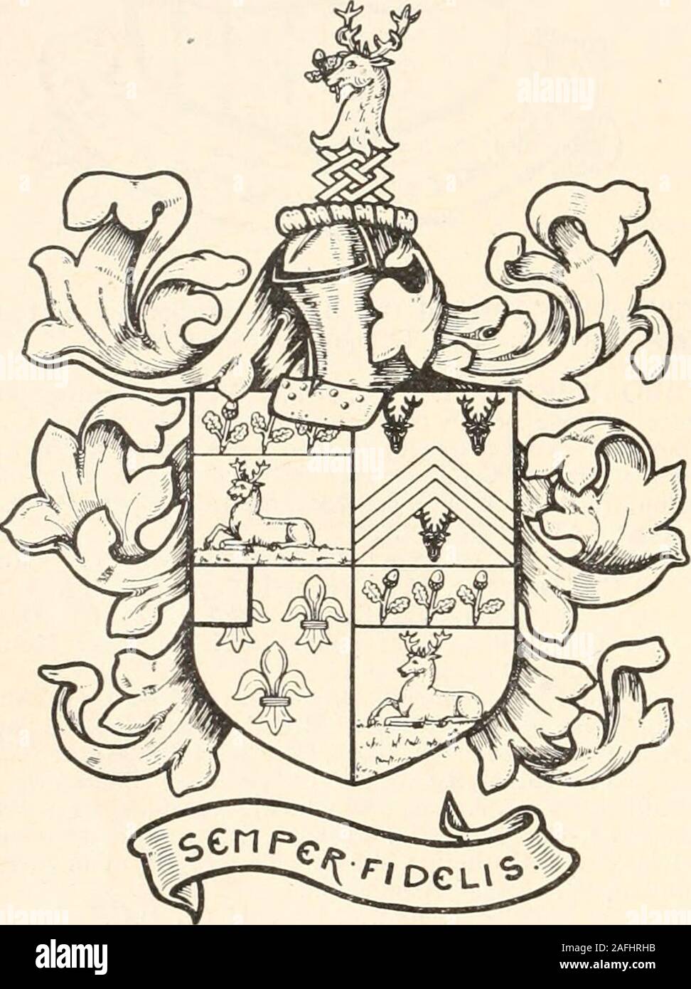 . Armorial des familles : un répertoire de messieurs de coat-armure. Par.-devise semper fidelis. Les couleurs bleu et argent. Fils de Thomas Palfrey Broadmore, Esq., J. P., D.L., de Enmore Castle, b. 1822, d. 1898 ; m. 1848, Harriet, seul enfant de James Bucknell de Cork :-• William Bucknell Broadmead, Esq., J.P. Haut Shérif (1912), B.A. Somerset pour Oxford, b. 1853. Sièges-Enmore Castle, London ; Olands, Milverton, co. Somerset. Club-Oxford et Cambridge. Henry Broadmead, Esq., lale Col.Essex Regt.,1^. ;1861 m. 1891, Edith Melvill, d. de la fin de Genèse Mainwaring ; question andhas-Philip Mainwaring Broadmead, Ge Banque D'Images