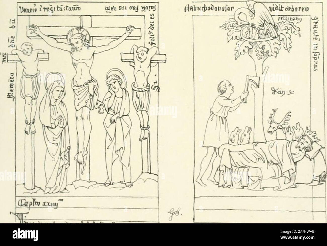 . La revue archéologique. BIBLIA PAUPERUM RYTHME DE BIBL. REG. Mme. 5 DATE DE CLÔTURE DE 14 V siècle. | Venri*"^ hlsTuiirn wrfi rt" "je ss =J ^flPil •w 1 &lt;r"f".)ilt. Partie SUPÉRIEURE DU RYTHME DE SPECULUM HUMANÆ aAIV À10MS NIS N° 16578 DATE 1373 dessins d'ALLUMÉ EN MANUSCRIPTSIN LE BRITISH MUSEUM Banque D'Images