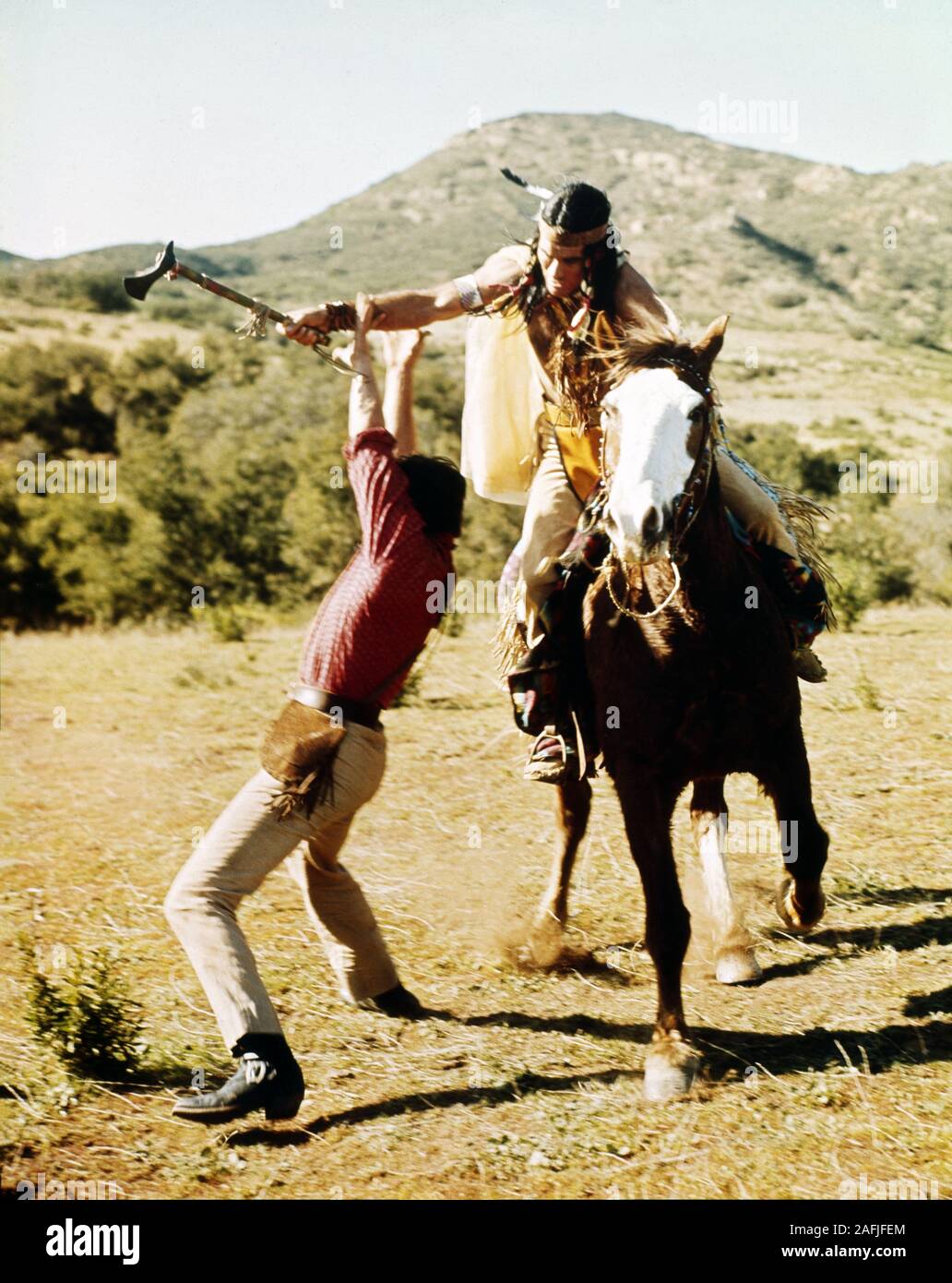 Le Texas de l'autre côté de la rivière Année : 1966 USA Réalisation : Michael Gordon Alain Delon Banque D'Images