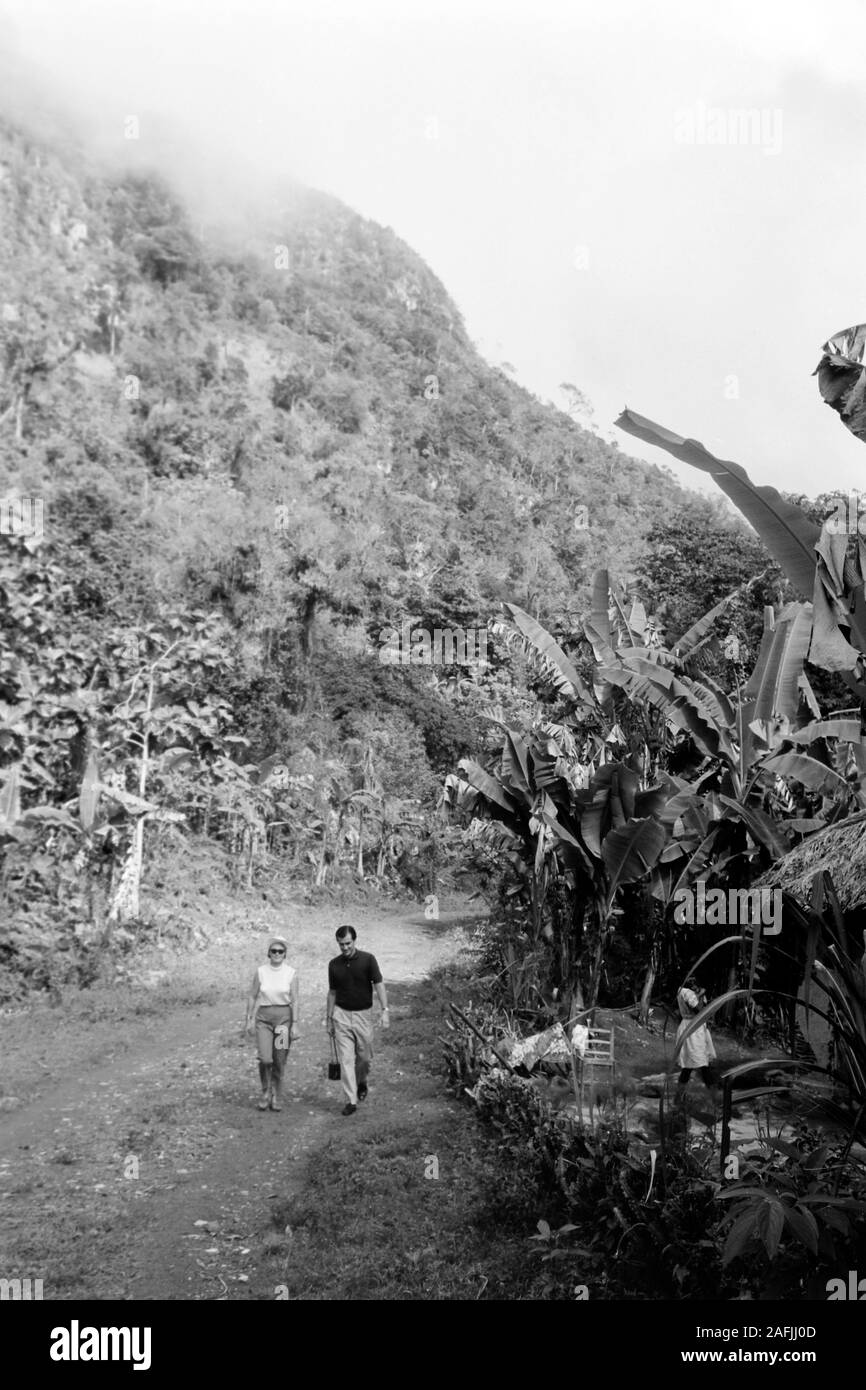 Wanderung nach La Ferriere, 1967. Randonnées à la Ferriere, 1967. Banque D'Images