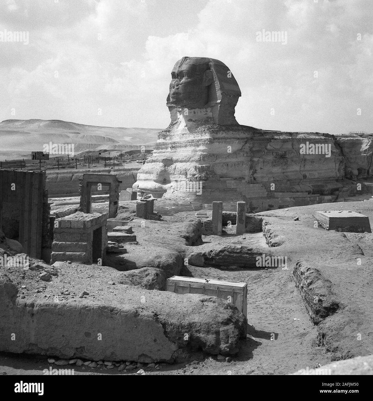 Tirage Albuminé Original - Sphinx De Gizeh, Basse-Égypte - Circa 1880 - 22,5x27,5