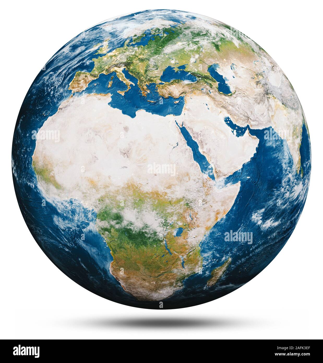 Planète Terre planète isolée. Éléments de cette image fournie par la NASA. Le rendu 3D Banque D'Images