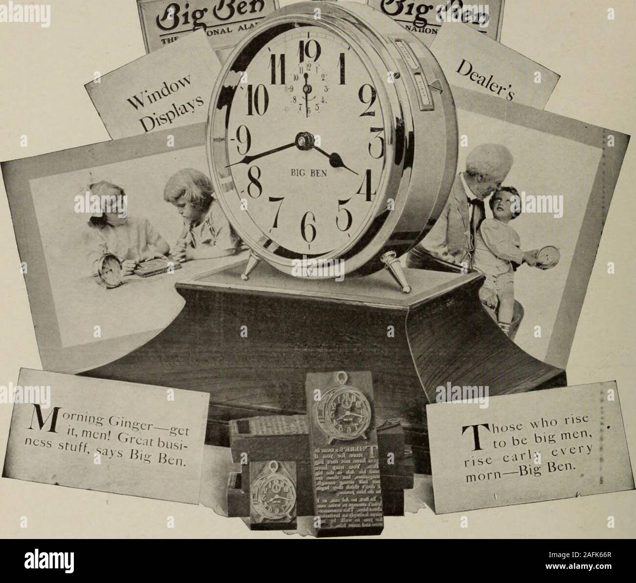 . Août-octobre 1912 Matériel de merchandising. La norme acceptée dans l'acier de construction Gamme MXIaryfc ieSsZ 0 MATÉRIEL ET DE MÉTAL. Big Ben Store aide afin de permettre aux concessionnaires canadiens le toget au maximum de la Grande Bencampaign maintenant dans les mag-azines, nous sommes emballage Big Ben speciallyfor le commerce canadien, six dans un carton avec afull ensemble d'aide à la vente de magasin (deux affiches, deux cartes, deux panneaux métalliques.) Sur une commande de 12 nous ^jj un solide ma-hogany support d'affichage. Sur une commande de 24 ou plus, nous imprimons votre nom sur des cadrans, donner des affiches, support d'affichage, et d'un beautifulmetal signer l Banque D'Images