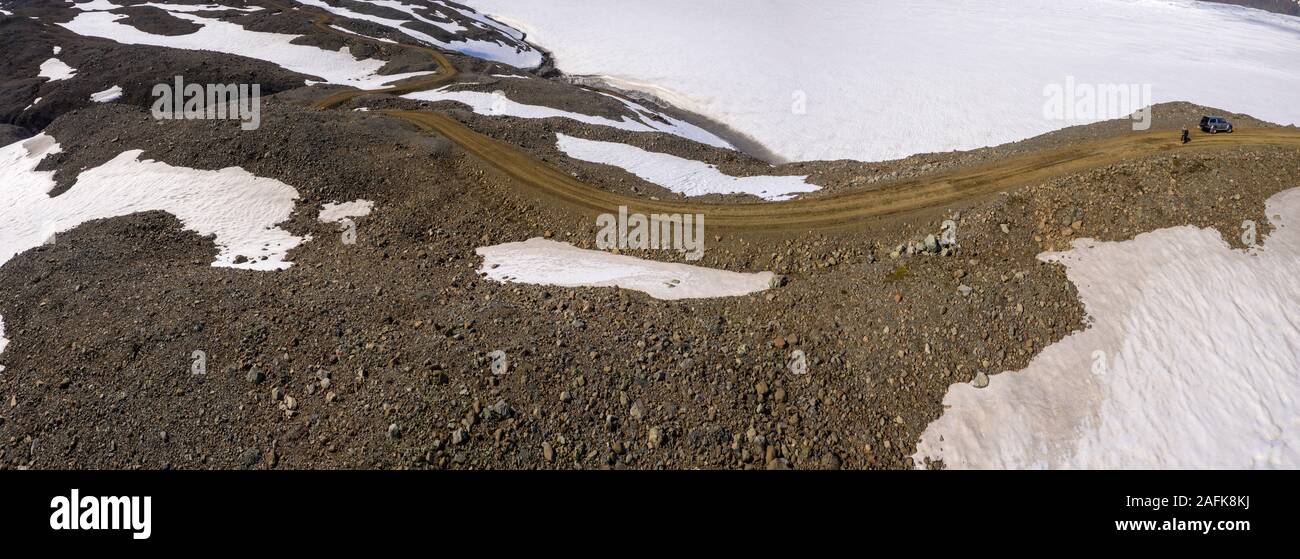Glacier Skalafellsjokull, Parc national du Vatnajökull, UNESCO World Heritage Site, Islande Banque D'Images