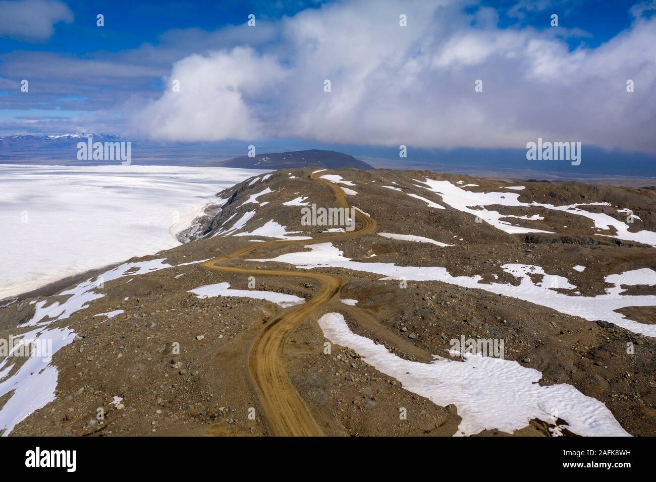 Glacier Skalafellsjokull, Parc national du Vatnajökull, UNESCO World Heritage Site, Islande Banque D'Images