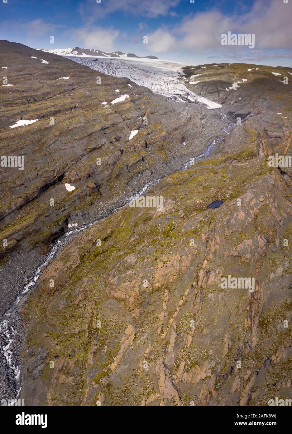 Glacier Skalafellsjokull, Parc national du Vatnajökull, UNESCO World Heritage Site, Islande Banque D'Images