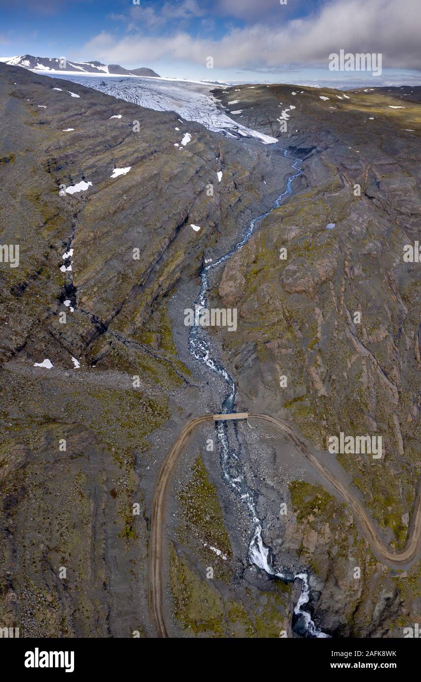Glacier Vatnajokul Skalafellsjokull, Parc National, Patrimoine Mondial de l'Islande, Banque D'Images