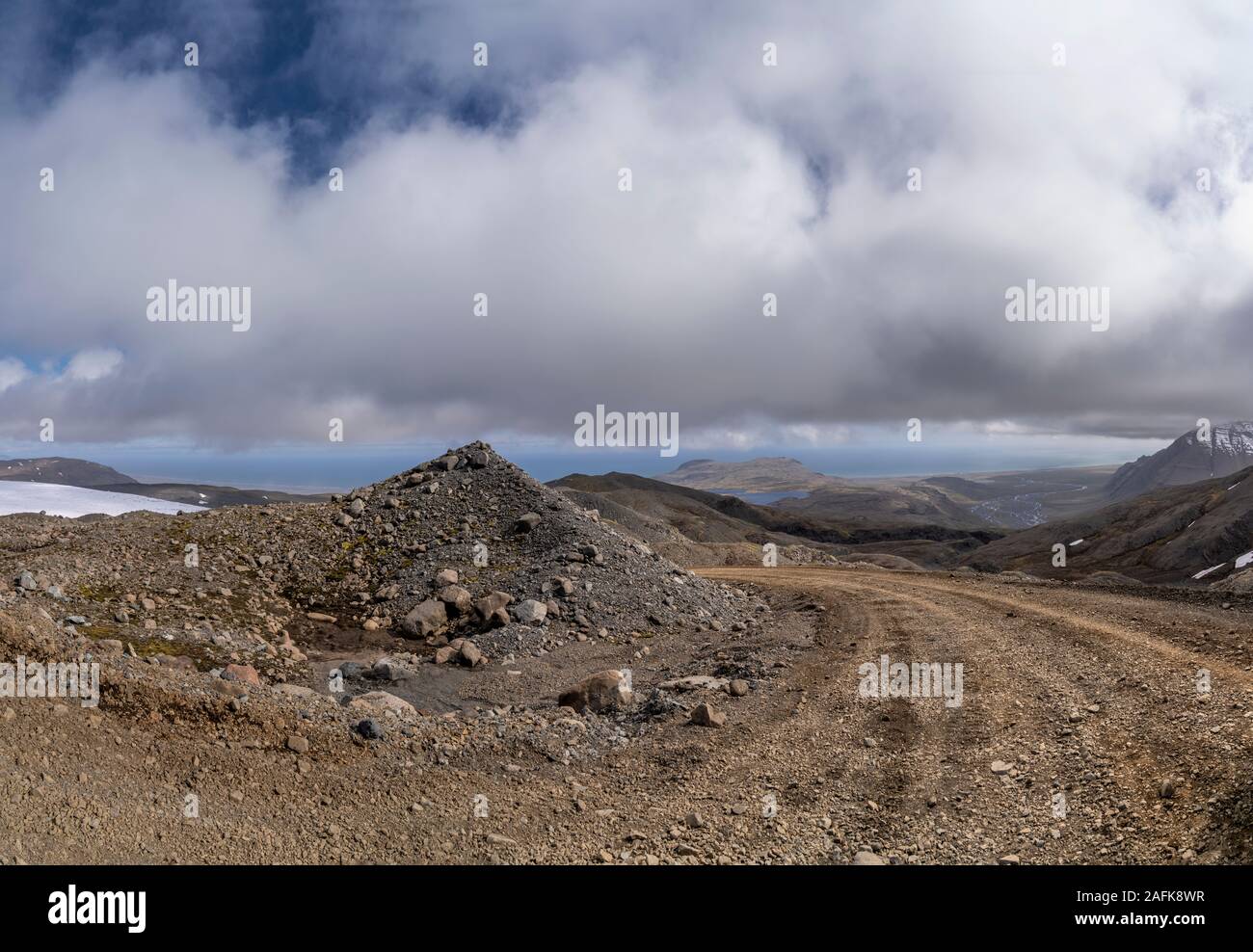 Col de montagne, Glacier Skalafellsjokull, Parc national du Vatnajökull, UNESCO World Heritage Site, Islande Banque D'Images