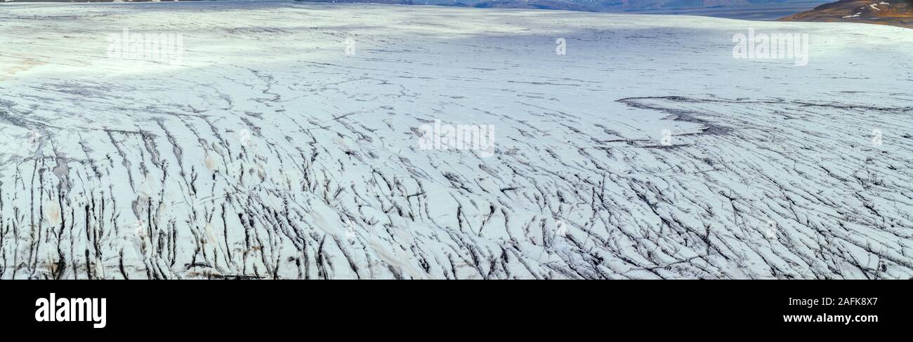 Glacier Skalafellsjokull, Parc national du Vatnajökull, UNESCO World Heritage Site, Islande Banque D'Images