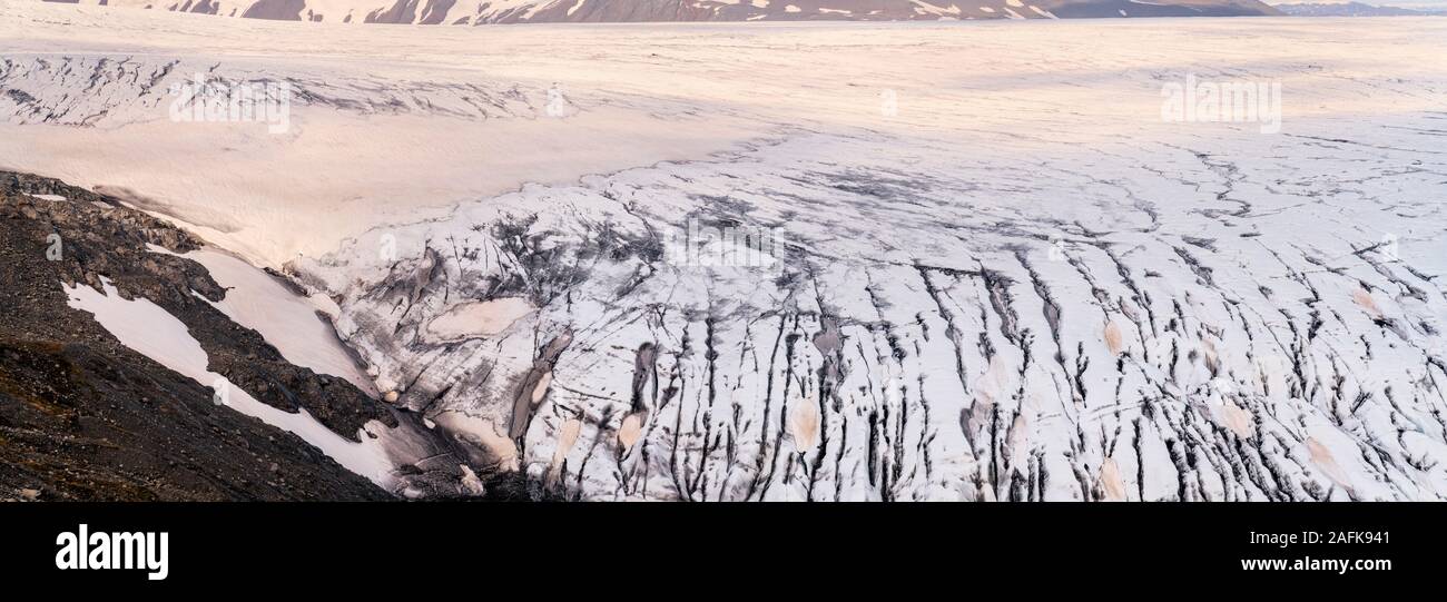 Glacier Skalafellsjokull, Parc national du Vatnajökull, UNESCO World Heritage Site, Islande Banque D'Images
