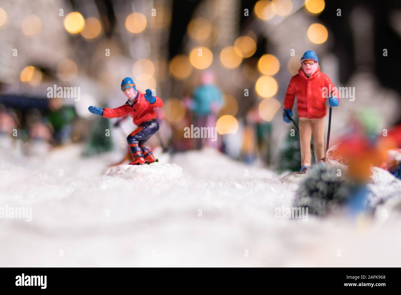 Décoration de Noël et d'hiver home made Banque D'Images