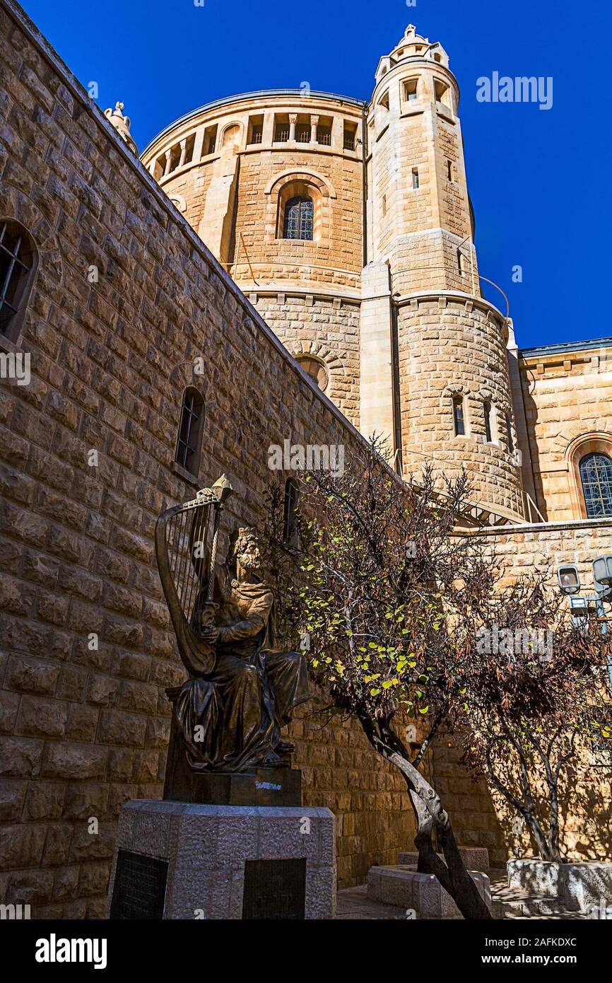 La statue du roi David Banque D'Images