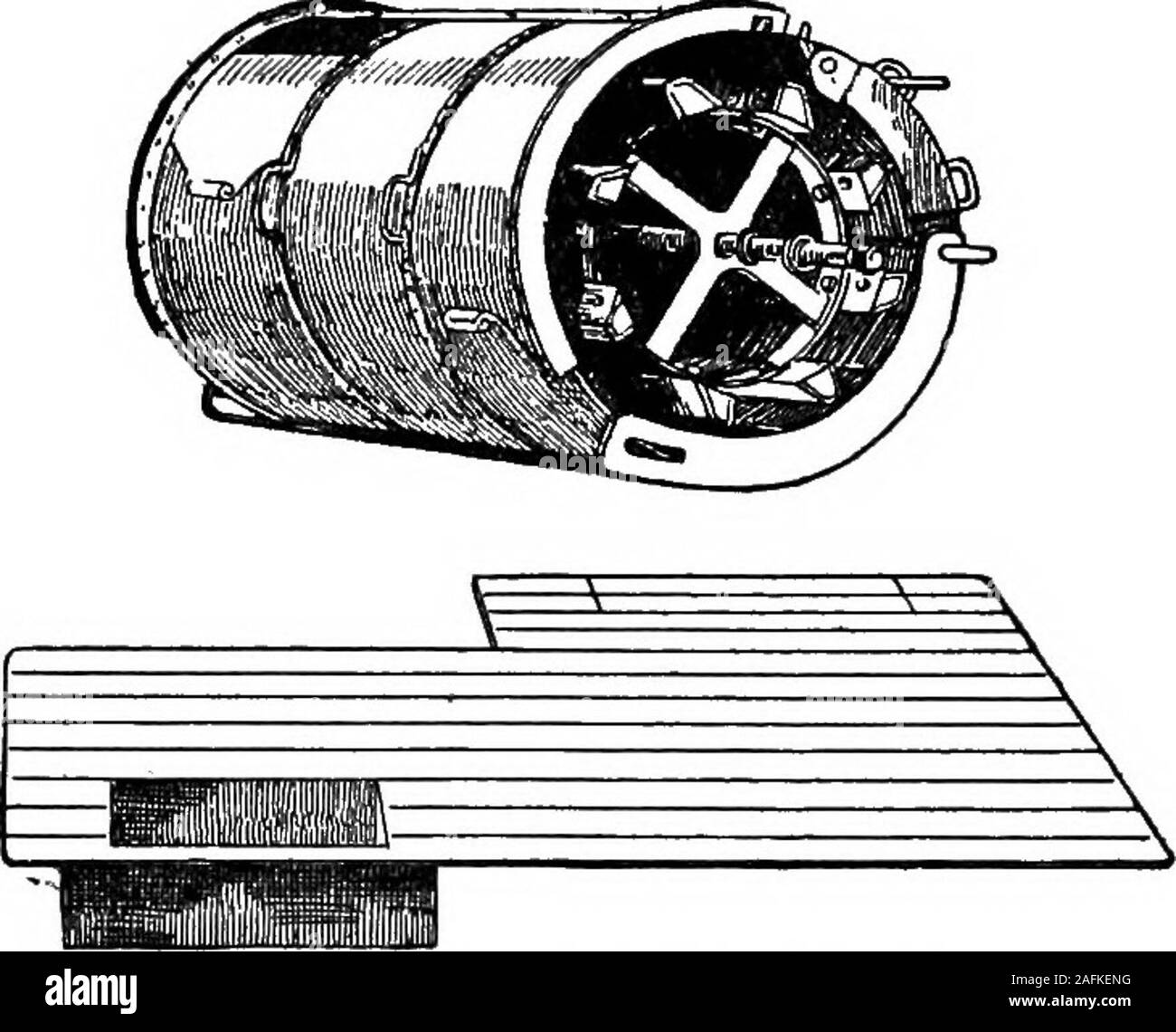 . La cyclopaedia standard de l'agriculture moderne et l'économie rurale, par les plus éminentes autorités et spécialistes sous la direction du professeur R. Patrick Wright ... ting les tiges, et sont ensuite pris dans acloth propagation ci-dessous à cet effet. Si fineweather prévaut qu'ils sont séchés au soleil, prochain butin temps nuageux sont souvent séché sur un feu peu profondes, et donc fumé. Il arescalded parfois dans l'eau chaude pour être séché préparatoire.La culture perd environ 60  % dans le séchage.Pemba et Zanzibar quatre cinquièmes des theworlds d'alimentation d'aujourd'hui, la majeure partie de destination de Bombay un c Banque D'Images