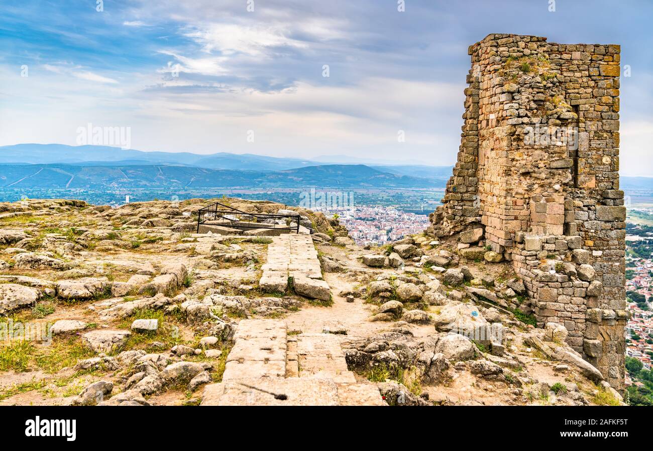 Ruines de la ville antique de Pergame en Turquie Banque D'Images