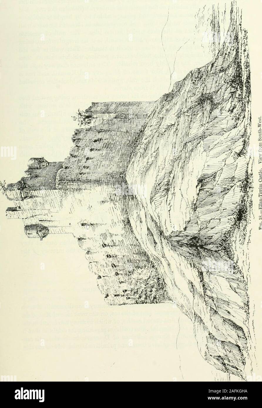 . L'architecture domestique et de l'Écosse, du xiie au xviiie siècle. Fig. 17.-Ellaii-Tirrim Château. Plan d'Loch Moidart, à l'embouchure de la rivière Shin. Il a été l'un des castleson la succession de la dame, le MRuari fiist Amie femme de John de l'ELLAN-TIRRIM CASTLE - 57 - PREMIÈRE PÉRIODE. Première période - 58 - Château SWIN Isles, et aurait été construit par elle après sa séparation de son époux ont émigré, au milieu du xive siècle. (Voir aussi Borve.) Butalthough peihaps sans doute occupé, et ajouté à, par elle, il est evidentlya structure d'une t Banque D'Images