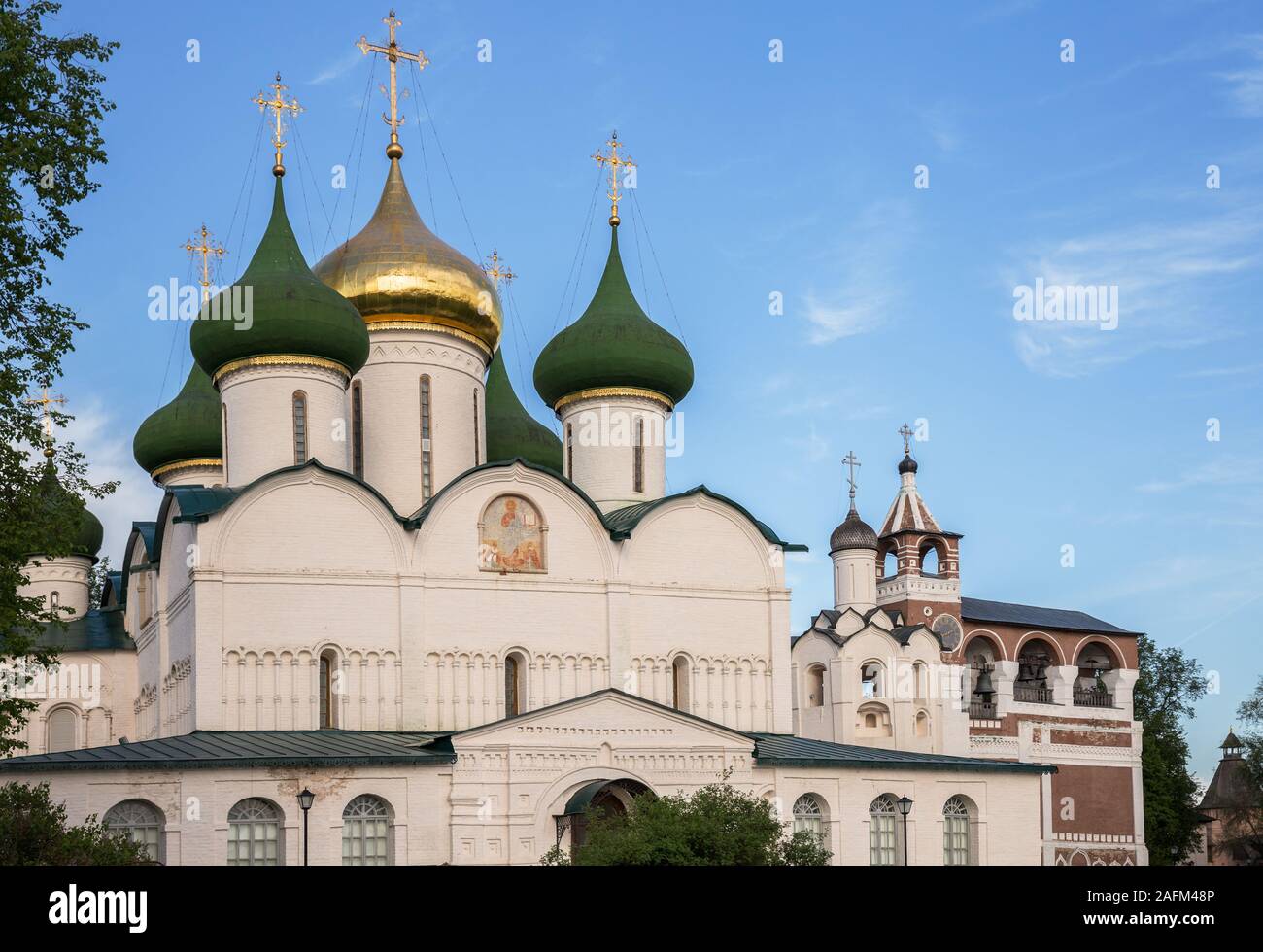 Maison Spaso - Evfimievsky (monastère Monastère de Saint Sauveur Euthymius). Cathédrale de la Transfiguration et Beffroi avec église de la Nativité de Jean Bapti Banque D'Images