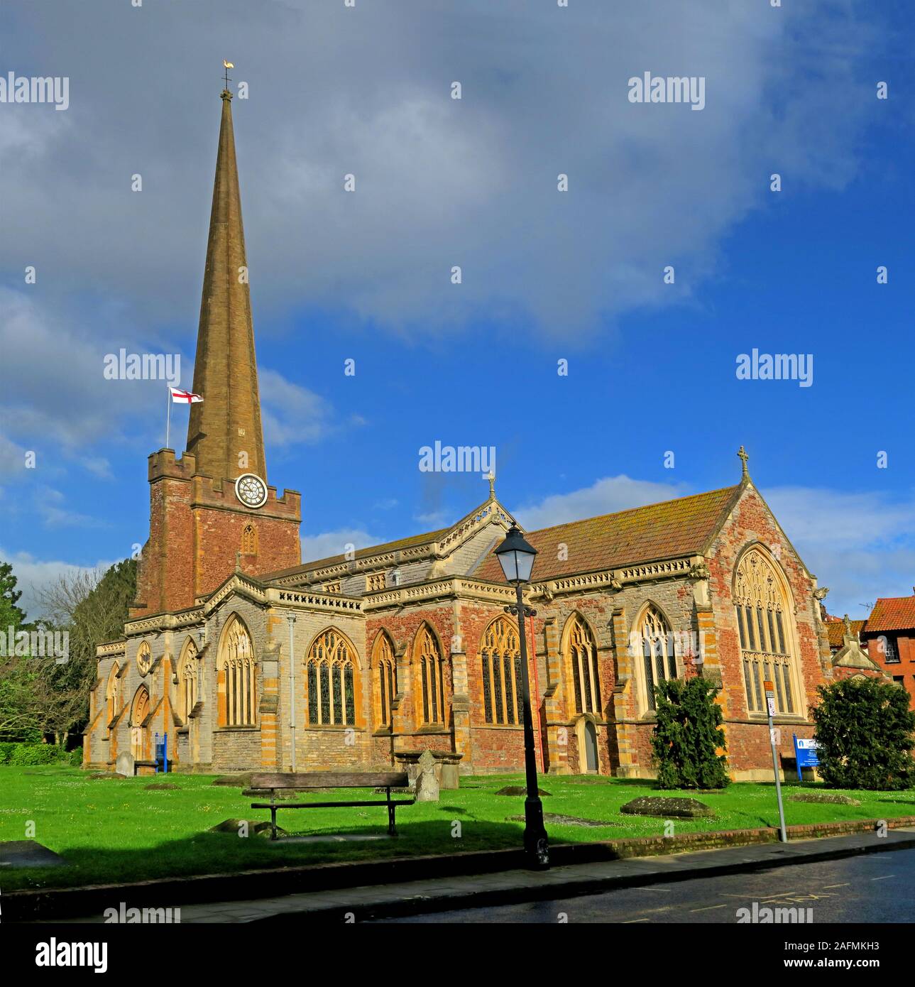 Bâtiment classé dans l'église historique de St Marys, Bridgwater, Somerset, Angleterre, Royaume-Uni Banque D'Images