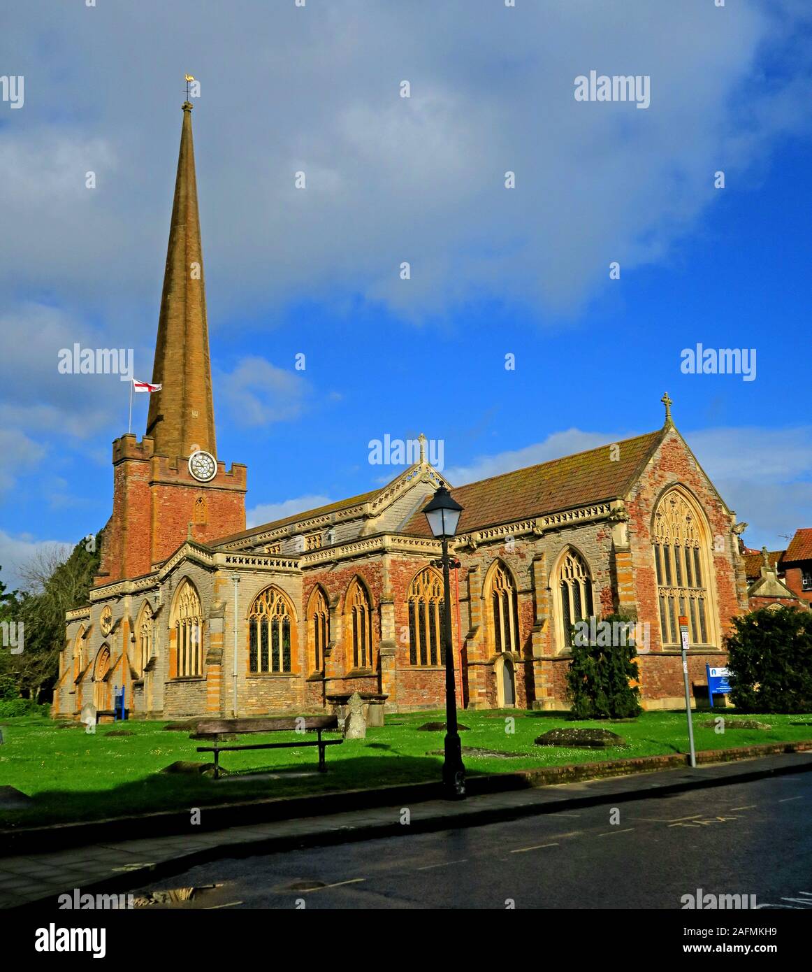 Bâtiment classé dans l'église historique de St Marys, Bridgwater, Somerset, Angleterre, Royaume-Uni Banque D'Images
