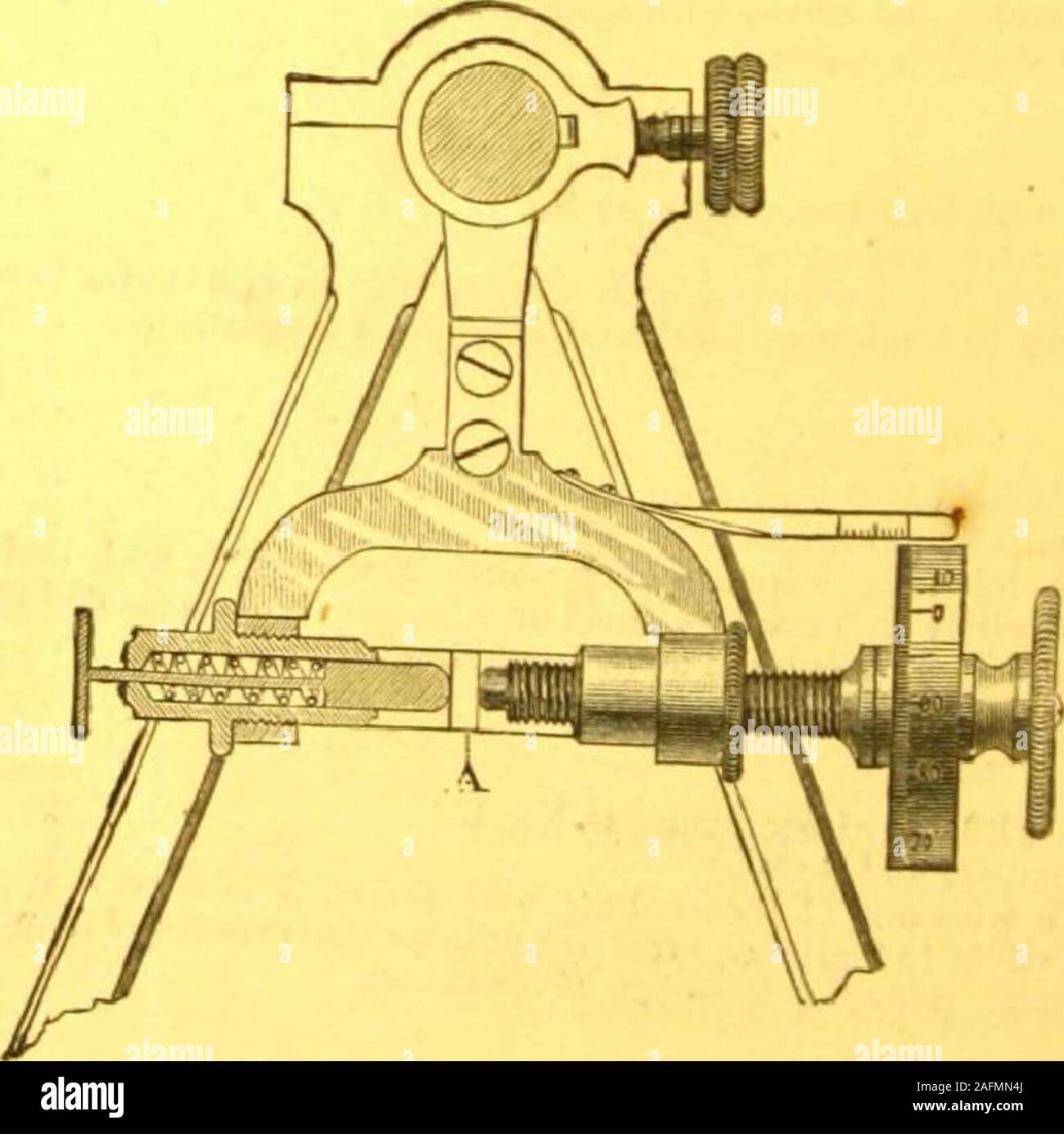 . Catalogue : instruments d'ingénierie et mathématiques et de matériaux fabriqués et importés par James W. Queen & Co.. Un 1540. N° A 1541. Un 1540. Télescope amovible, pour observation, GRADLENTER verticale. Pricr 25,00$. Un p 1549 g- 1542- 1S.W Banque D'Images