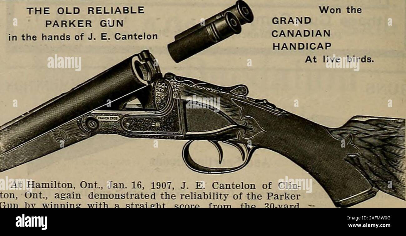 Source et sportsman. L'Hunter Arms Co. - Fulton, N. Y.PHIL. B., BEKEART  Co., Inc. Cal. Bureau temporaire : n° 1346 Rue Park, Alameda,(Direction  générale de la côte du Pacifique.)Ti r/t £.Co