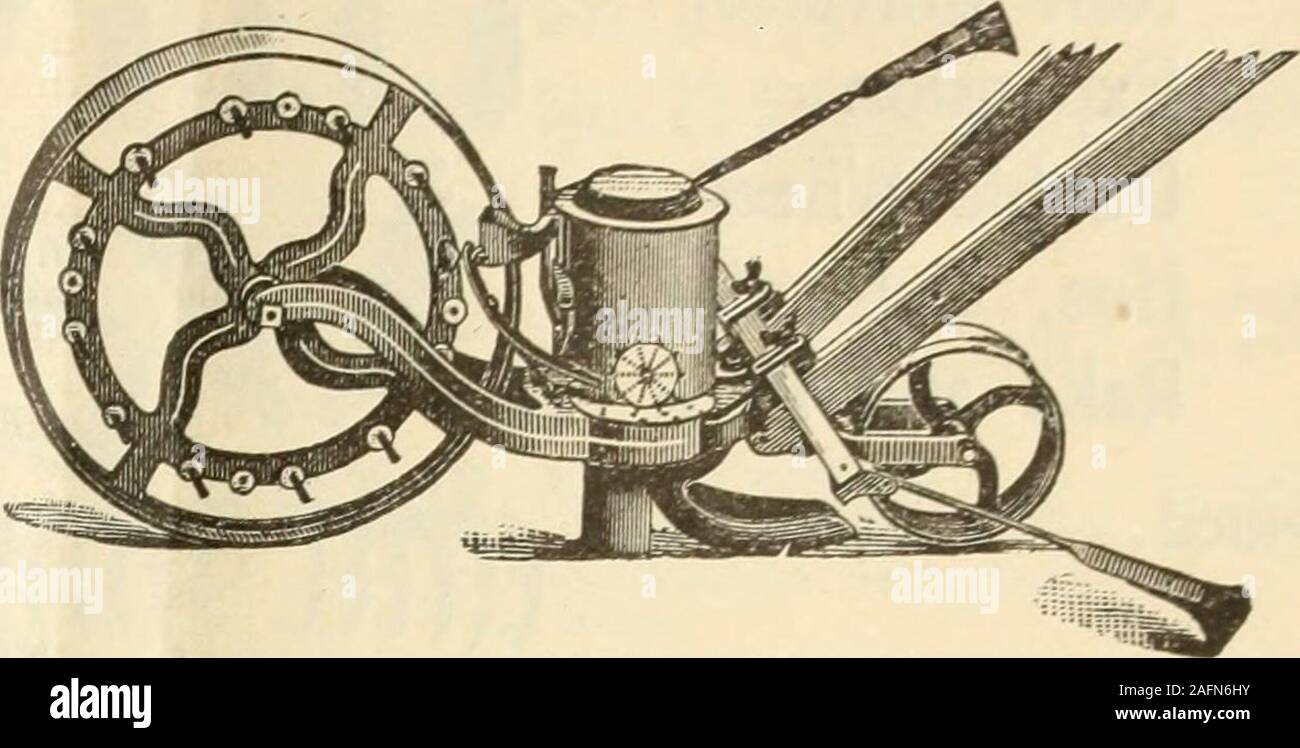 . Annuel 1903 de semences. Nouveau modèle universel de forage Jardin Prix, $6.60. Nouveau modèle universel Hill et percer Seeder PRIX. $7.25 Banque D'Images