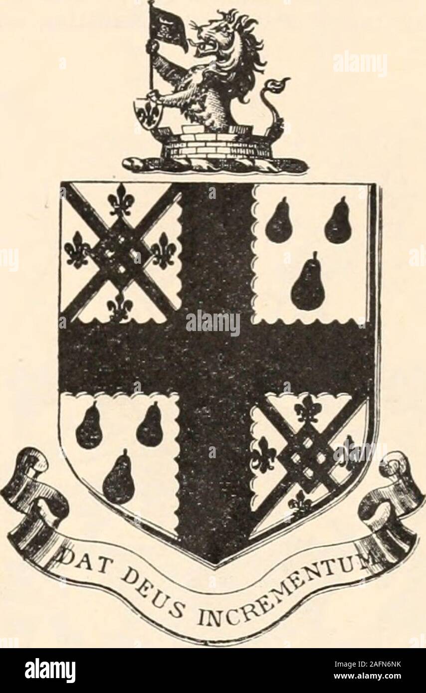 . Armorial des familles : un répertoire de messieurs de coat-armure. Victoria ; 2ème, 1920, Elsie Elizabeth, Dame de grâce de l'Ordre de Saint-Jean de Jérusalem en Angleterre,d. de James Farquharson Stewart, et veuve d'AdamGoodfellow, d'Édimbourg ; et a surv. question (par istmarriage)-Constance Viti Molesworth ; Katherine AngelKeva [w. 1923, Charles T. Butler, d'Hobart, Tasmanie,et a cause]. Res.-Government House, Saint John's,Terre-Neuve. Club-St. Jamess. Le colonel John Grahame Buchanan Rak, C.M.G.(1919), D.S.O. (1917), R.A., b. [1878 Matric. L.O.Armes et du cimier comme ci-dessus, un bordiure aziure] ; m. 192 Banque D'Images