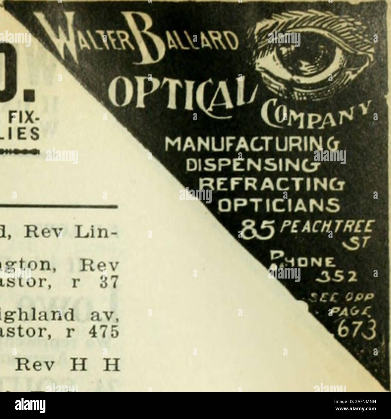 . Annuaire de la ville d'Atlanta. ich-West End 206 Gordon, Rev nous Hill, pasteur, r 204 même Westminster-326 N Boule-vard. Rev A UN PEU, pasteur, r320 N COULEUR Butler Boulevard Street Mission-312 Butler Street Mission Fraser Fraser, à 218W M Moore, le mémorial Radcliffe-215 Maison-tonne, Rev Milton Thompson, pas-tor, r 69 Randolph Église catholique romaine de l'Immaculée con-ception-80, av centrale Rev Rob ert-F Kennedy, pasteur, r 79 EHunter Église Notre Père-128 Printemps, Rev J W Conklin, pasteur d'église du Sacré-Cœur-291 lierre. Rev G S rapière, S Mpastor, Rev J J Guinan S M L'ASST,Rev L L DuBois S M L'ASST, r Banque D'Images