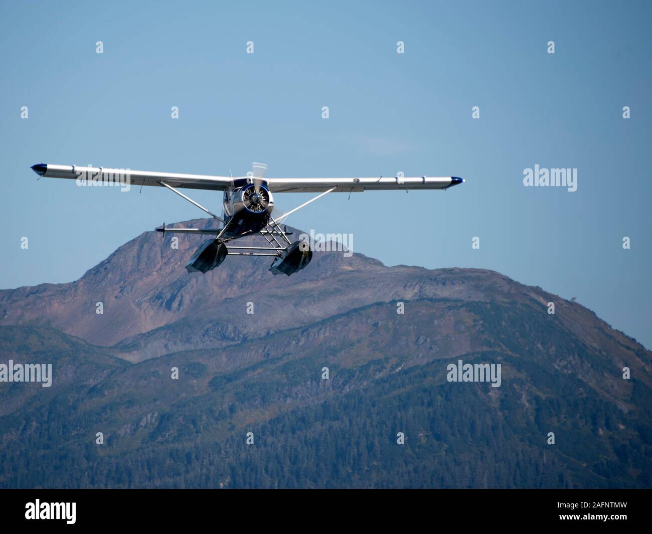 DeHavilland Beaver dans le sud-est de l'Alaska Banque D'Images