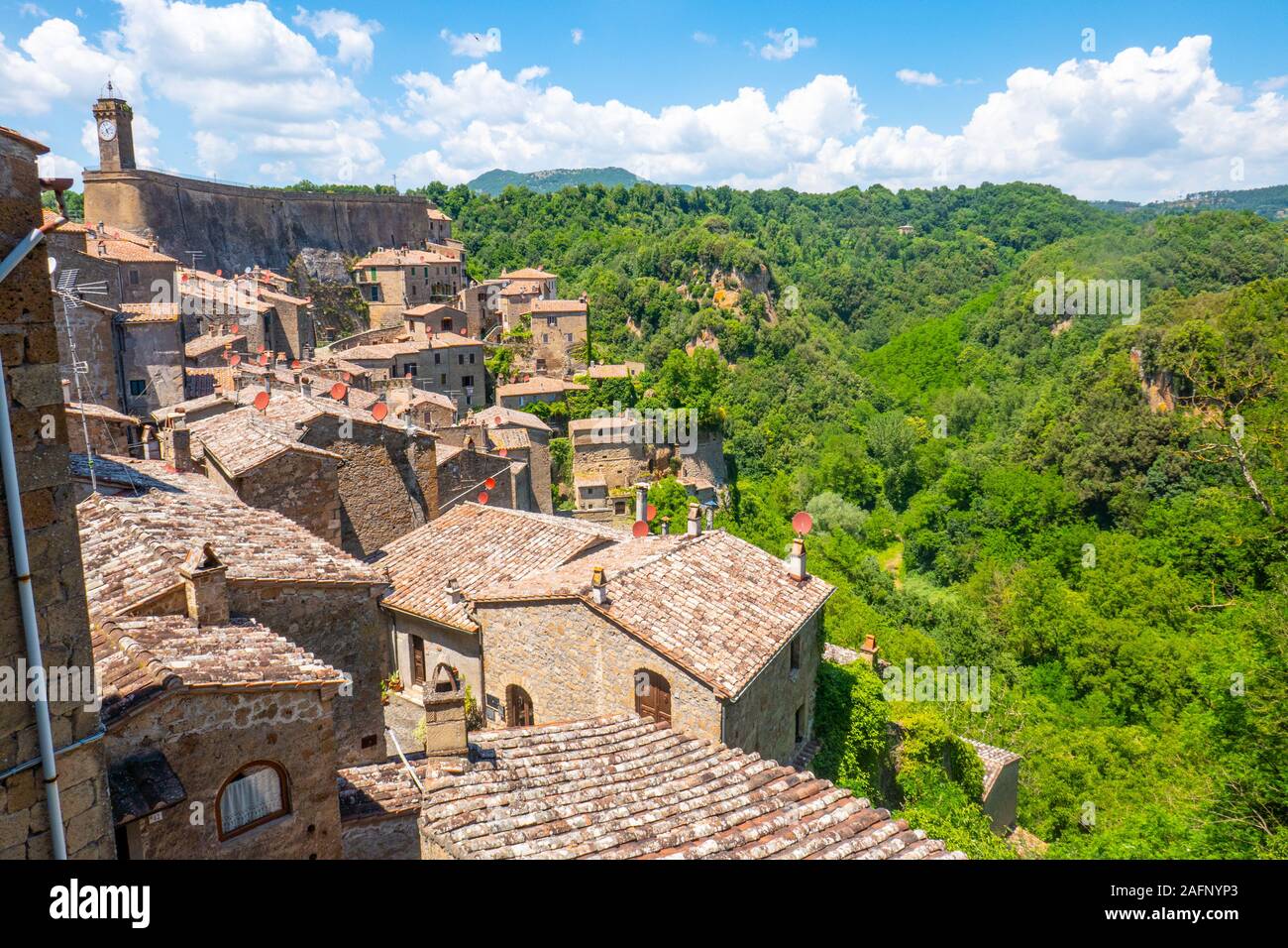 Les rues et les bâtiments de la petite ville de Grosseto en Toscane, Italie Banque D'Images