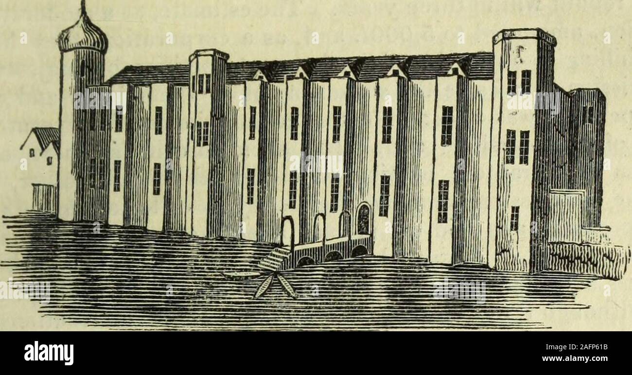 . L'histoire et des antiquités de Londres, Westminster, Southwark et pièces adjacentes. s'il est là, il oughtto les donner à son huissier de la ville, ou à qui il veut, par le Conseil de l'maire de la ville. L'ancien château a été détruit par un incendie, en 1428, après quoi elle reconstruit par Humphrey, Duc de Gloucester. À son décès,Henry VI. Le donna à Richard, Duc d'York, résidant ici,avec ses partisans armés, au nombre de quatre cent nouveau envahis, importante convention des grands hommes de la nation, en 1458, le prédécesseur de la guerre civile entre les maisons d'York. andLancaster Ce wa Banque D'Images
