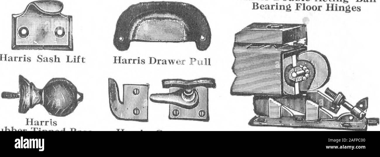 . Plan d'un livre de Harris maisons. Harris chirurgicale double effet marbre charnières. OrLB uStetsPin0a0Base caoutchouc feux Harris Harris à battants à roulement à billes fixation Bouton SlidingDoor Hanger 3-COAT PEINTURE GARANTIE TRAVAIL INCLUS Voir les spécifications à la page 16 Banque D'Images