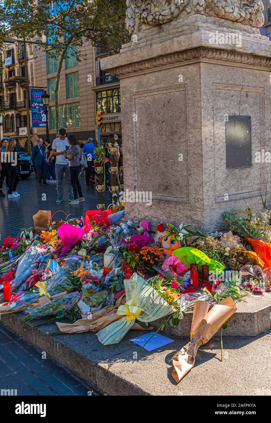 Memorial à Barcelone Banque D'Images