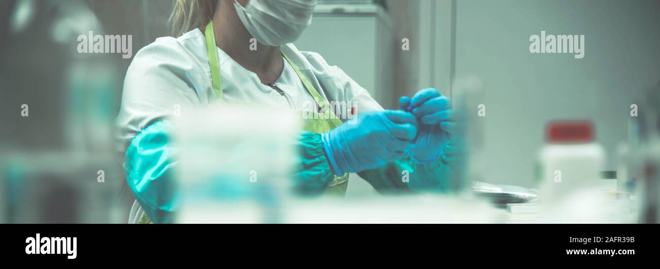 Équipement de laboratoire médical. Test sanguin. Concept médical Banque D'Images