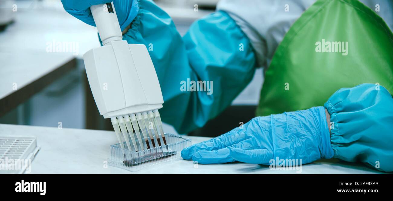 Équipement de laboratoire médical. Test sanguin. Concept médical Banque D'Images