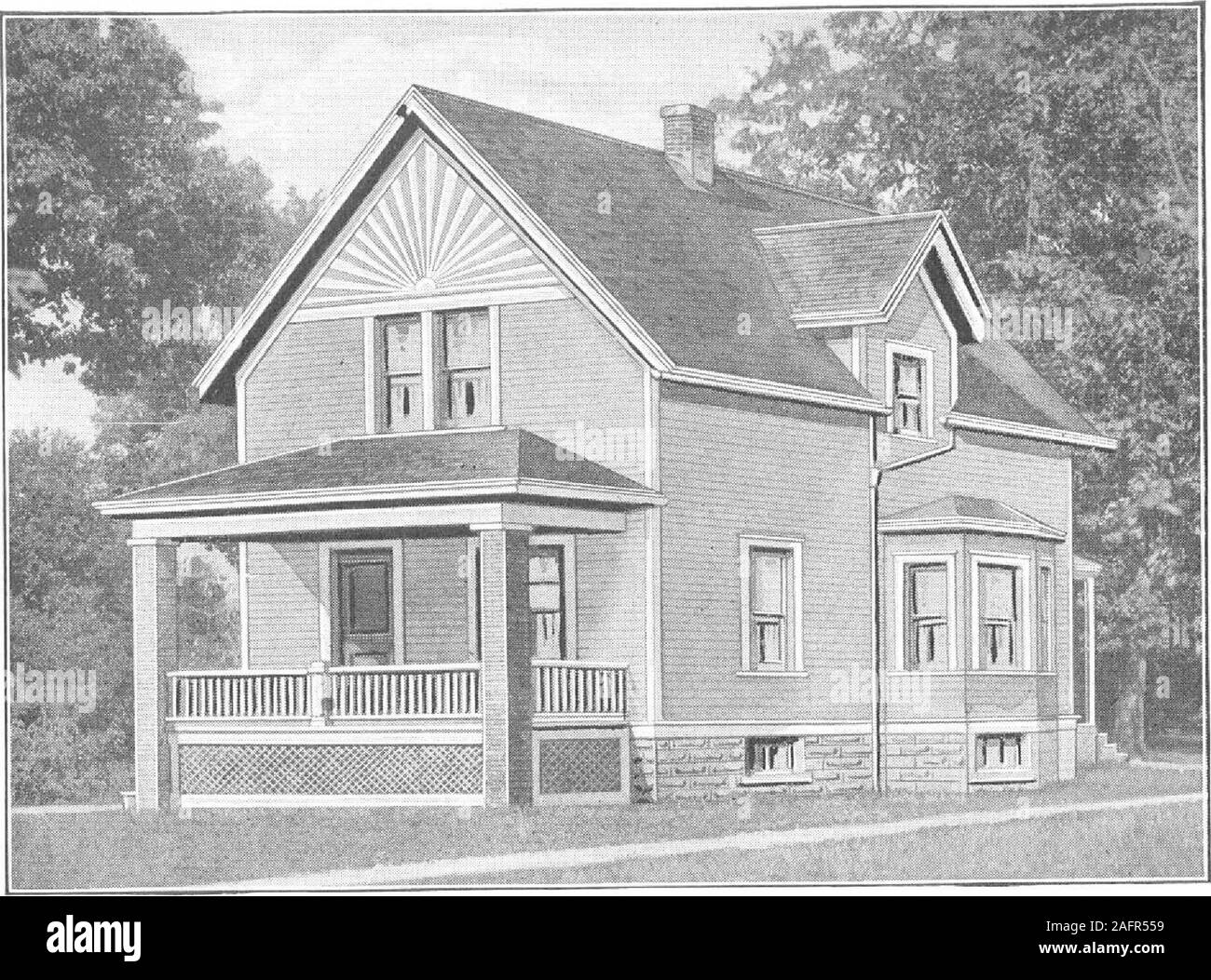 . Plan d'un livre de Harris maisons. 3 ICQSD fLGDt IllMllMrUH ?UN HARRIS BROTHERS COMPANY, 35e Rue et de fer, Chicago, Illinois, à la page 56. Harris Accueil n° L-1524 Size, 21 ft. 6 in. x 28 pi.6 Roomsand baies y compris baignoire Il est simple dans ses lignes, pourtant attrayante à tous points de vue, très compacttwith tout l'espace utilisé pour le meilleur avantage. C'est distinctement une maison pour un manwho veut faire un bon investissement, ou de construire une maison confortable.Le hall de réception est de bonne taille, avec un bel stairwayleading ouverte au deuxième étage. Le hall est bien éclairé, avec une fenêtre sur le côté et aglazed je porte Banque D'Images