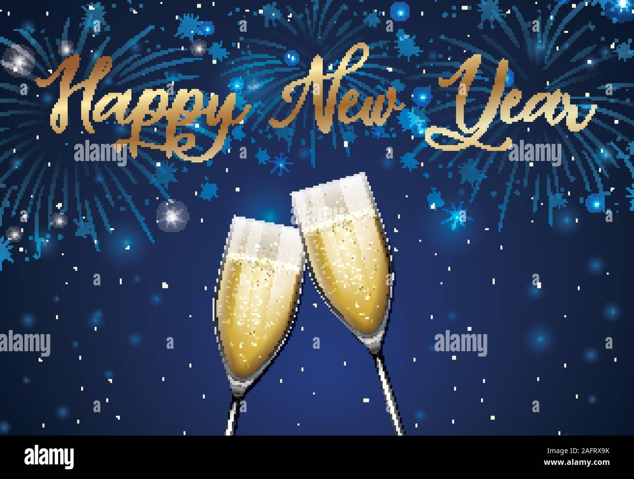 La conception de l'affiche pour le Nouvel An 2020 illustration Illustration de Vecteur