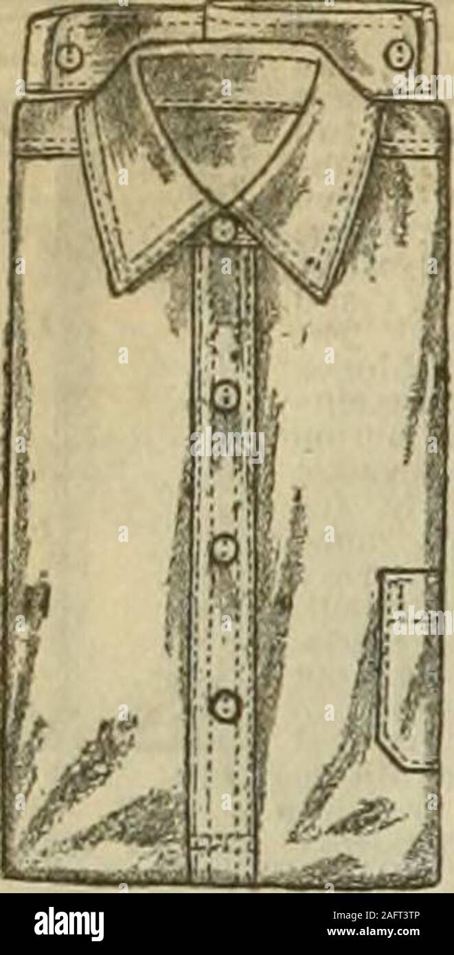 . N° de catalogue 16, Printemps/Eté / R. H. Macy & Co.. tellement desii ed,avec une couleur de 1,98 $ 212 VOTRE ARGENT SERA PROMPTEMENT REMBOURSÉ POUR LES MARCHANDISES QUI NE SONT PAS PARFAITEMENT SATISFAISANTS UNE Fine chemise de travail sergé. Chemise de travail splendide, attention-ly fait de twill durable,en bleu, blanc ou beige, long fulland, avec double coutures, stitchedfelled breastpocket pratique sur le côté. Roft Finishedwith ilown andhuttoned-laïcs col eiitfs. Workmanshipand style t-shirts à l'highestliriced gual. Cette chemise willrive port splendide serviceet est proposé à un très tarifs spéciaux. Tailles 14 à 17 ; quand statneizp orderin Banque D'Images