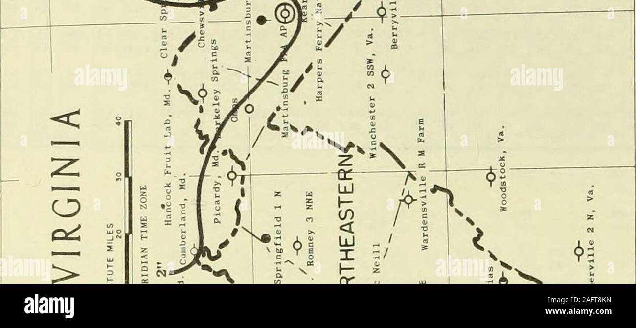 . Les données climatologiques, West Virginia. .34 10,0695 15,15150 35 *70 *59 .3520 .4680 .1855 .0735 .217 .2120 .0939 .1740 .0416 .1925 .1830 .1835 .24 35 •• .43176 .23 .2150 .2154 .2110 II, 40. /N1438 WARDENSVILLE R M FARM EVAPWIND .14 35,03 17,28 129 .09 .1729 .1974 .0448 .0923 .1634 17 0,028 - côté 0,05 8,0736 0,122 .192 .0314 .28 57 .21 .1939 .0623 .1528 .1330 .0812 11 .1829 .1516 .2219 .1066 .27 .14 57 58 .22 .0128 .1830 344,241013 NEIGE ET NEIGE AU SOL BAY ARD BRUSHY RUN CAMDEN ON GAULEY ELKINS SE KUMBRABOW 1 STATE FOREST MANNINGTON 1 N MATH IAS MC ROSS MORGANTOWN AÉROPORT DE FAA NEW MARTINSVILLE Banque D'Images