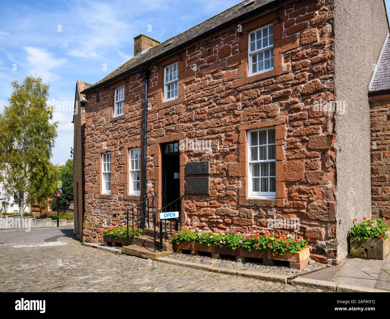 Burns House, Où Robert Burns Est Mort, Dumfries, Dumfries & Galloway, Écosse Banque D'Images