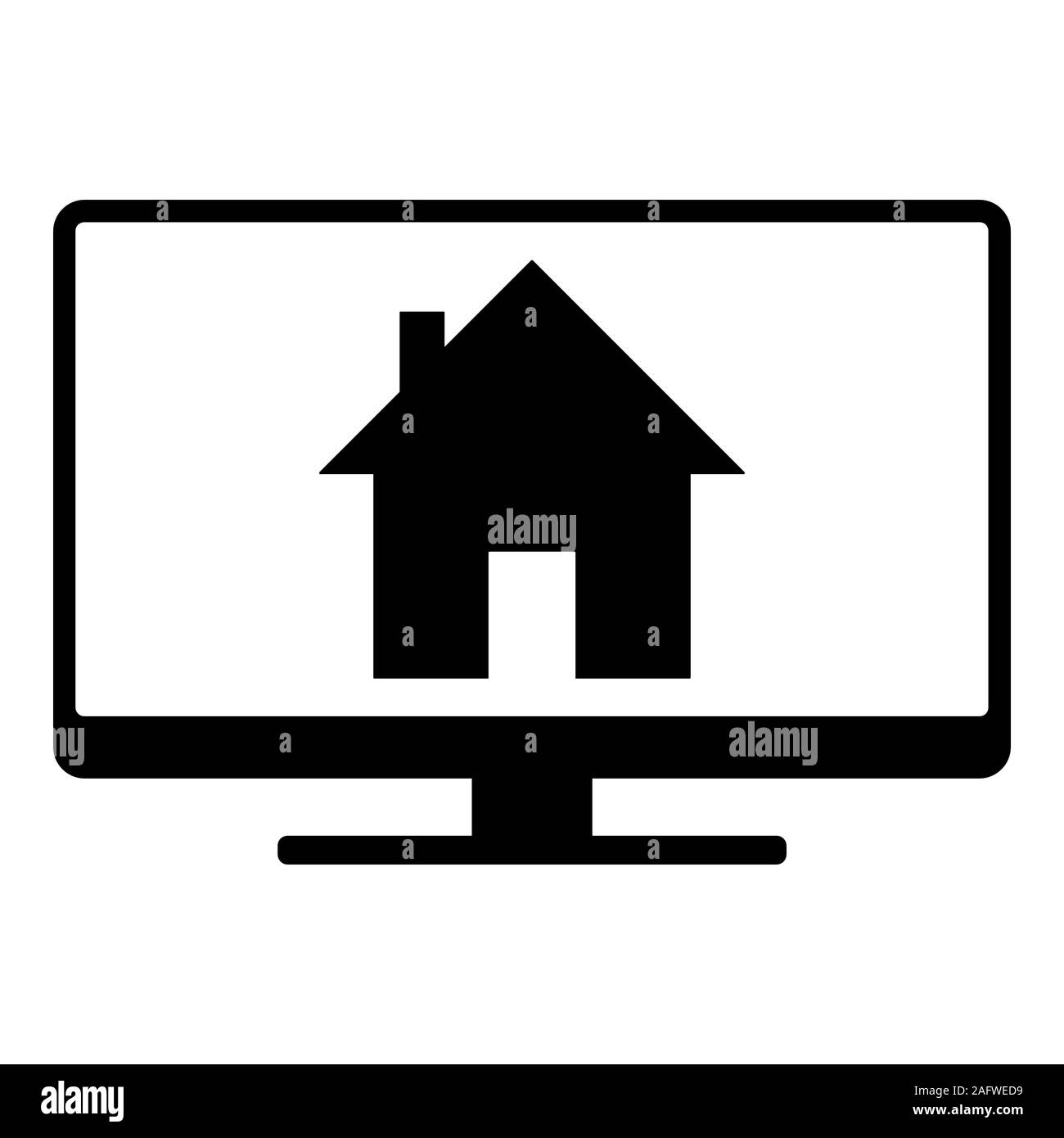 Et l'écran d'accueil Banque D'Images