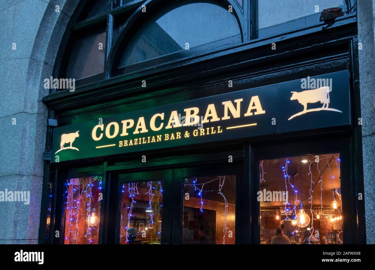 Restaurant brésilien Copacabana à Liverpool Banque D'Images