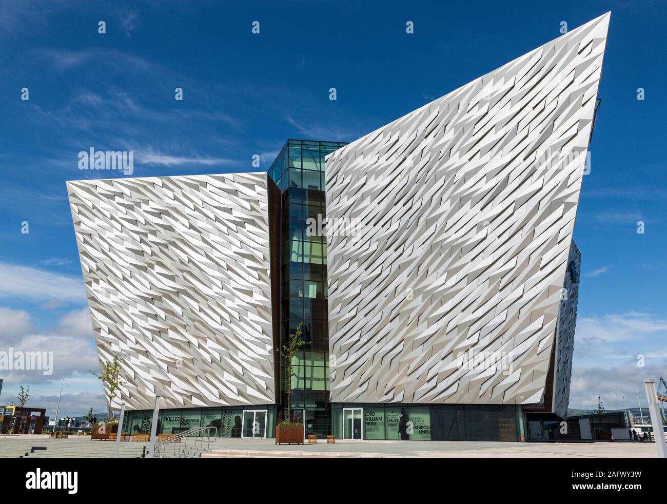 Titanic visitor centre, Belfast, en Irlande du Nord Banque D'Images