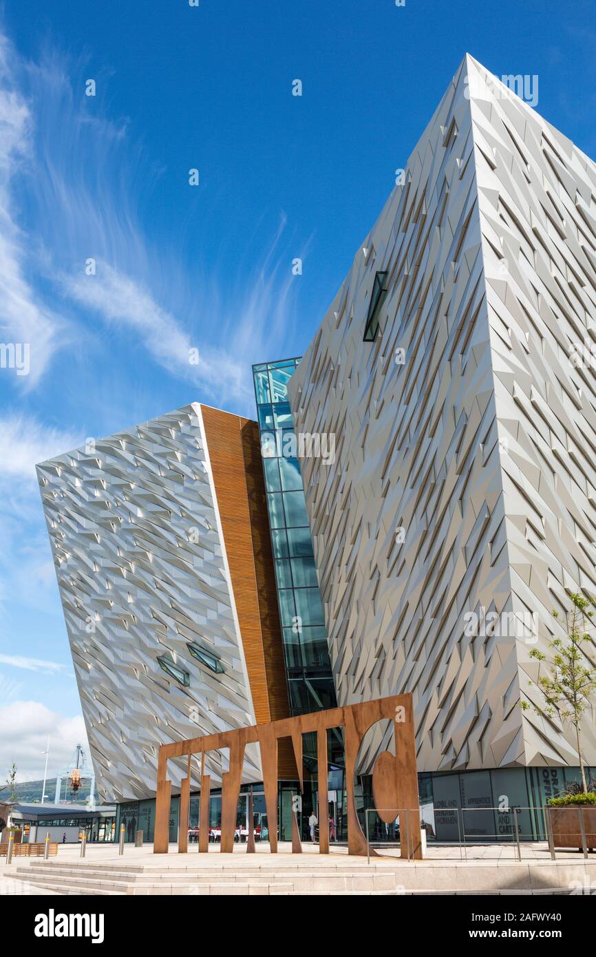 Titanic Belfast visitor centre, l'Irlande du Nord Banque D'Images