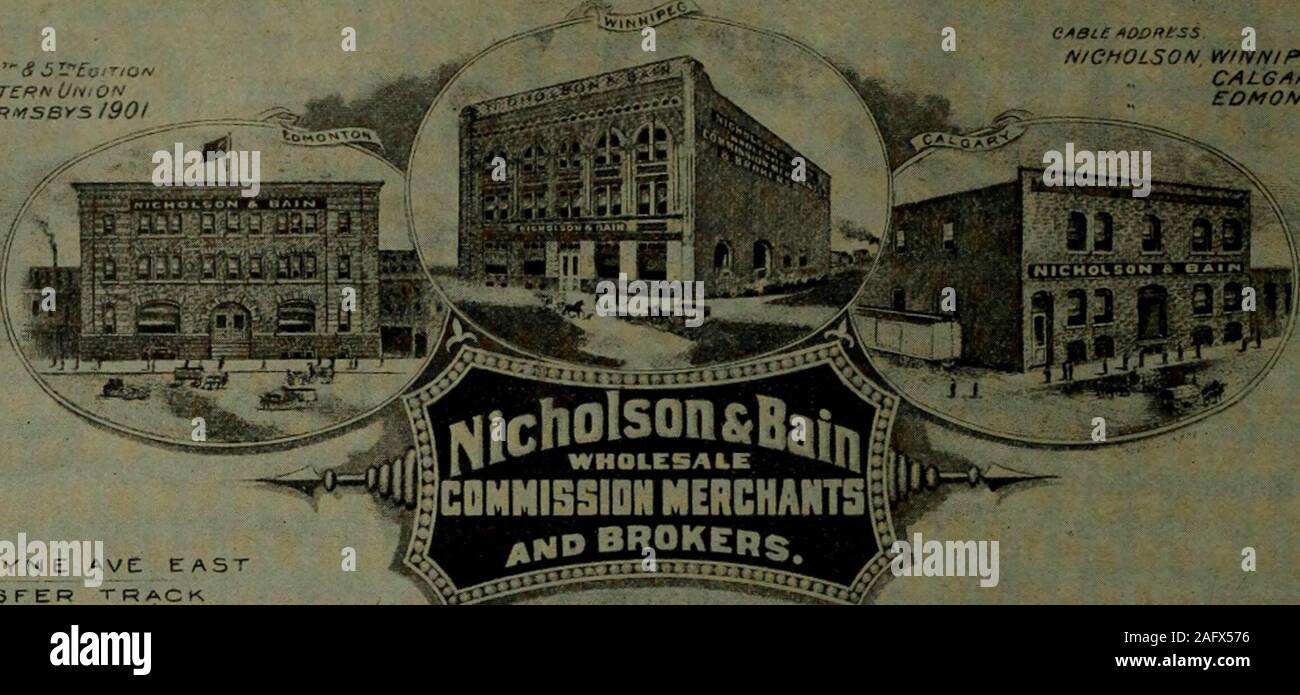 . Canadian Grocer Janvier-juin 1908. •Chocolat lait fi/CH£Sr M FCI&Af -étonnamment SustainingLAMONT, CORLISS & CO., 27, rue commune, Montréal 15 T 1T F. C A X A D I X GROCE R C NICHOLSON UN cooes BC.4S iWestern UhovArvsbys 5Z ?1901 CAate WINNIPEGCALGARYEDMONTON AODRtssN/CHOLSON. H.O BAIN AVTRANSFER BANNATYNE TR Edmonton Branch.son BainCalgary NCmoi &Direction Nicholson & Bain //////// o,f/- k&n f/7/* et d'avoine flocons d'Avoine Teed, nous nous permettons de conseiller les épiciers en gros et de la farine et des aliments pour animaux ou d'ot Canada que nous SellingAgents pour les céréales et de Dow Milling Co. de Pilot Mound (Manitoba), fabrication Banque D'Images