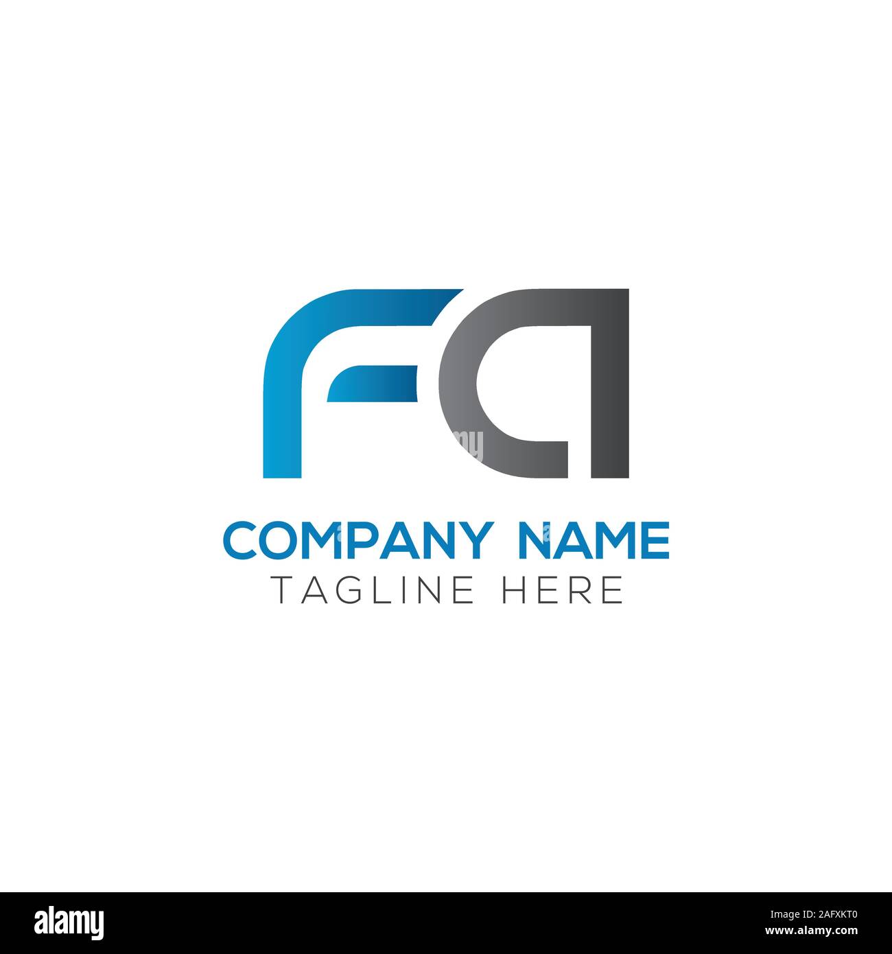 FA initiale Lettre Logo mixte. Lettre de la création de logo d'entreprise moderne FA modèle vectoriel. Logo Design FA Illustration de Vecteur
