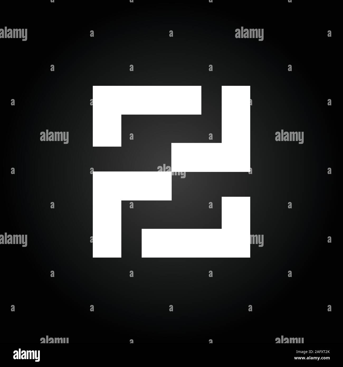 FF initiale Lettre Logo mixte. Lettre de la création de logo d'entreprise moderne FF modèle vectoriel. Conception de Logo FF Illustration de Vecteur