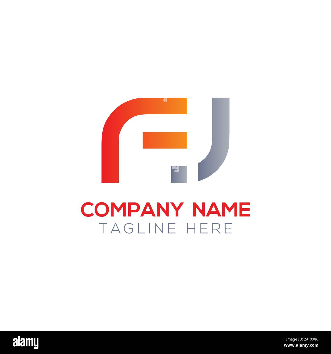FJ initiale Lettre Logo mixte. Lettre d'affaires moderne créative FJ logo Vector Modèle. FJ Logo Design Illustration de Vecteur