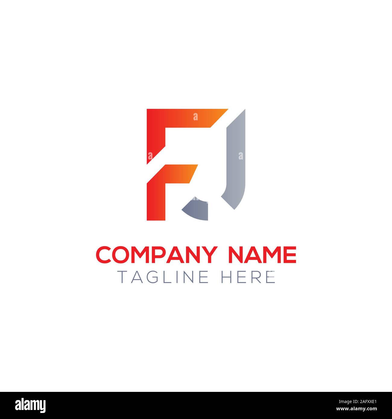 FJ initiale Lettre Logo mixte. Lettre d'affaires moderne créative FJ logo Vector Modèle. FJ Logo Design Illustration de Vecteur
