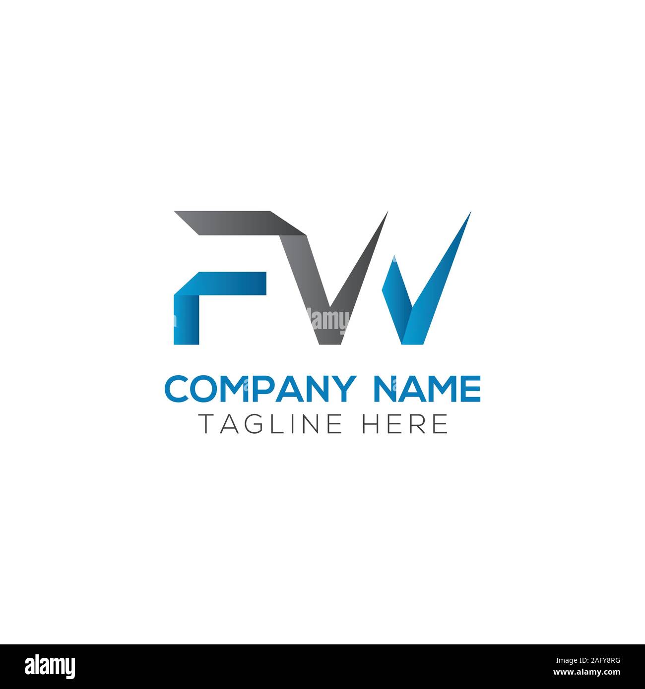 FW initiale Lettre Logo mixte. Lettre d'affaires moderne créative FW logo Vector Modèle. FW Logo Design Illustration de Vecteur